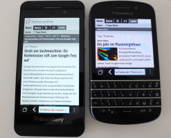 BB Z10 vs. Q10